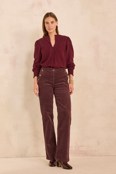 Picture of NINON VELVET FLARED PANTS